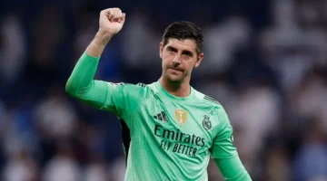 كورتوا غائب.. ريال مدريد يواجه أولمبياكوس بدون حارسه الأساسي هذا الموسم